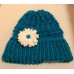 TYD-1209 : Handmade Childrens Knitted Hat with Flower at Texas Yard Sale . com