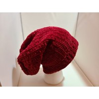 Burgundy Handmade Knitted Slouchy Hat Burgundy Handmade Knitted Slouchy Hat