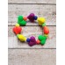 TYD-1165 : Girls Neon Heart Chunky Bead Bracelet at Texas Yard Sale . com