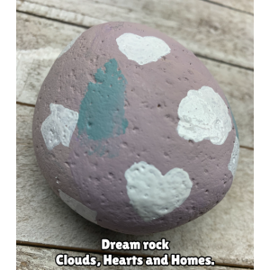JTD-1007 : Pastel Dream Painted Rock at Texas Yard Sale . com