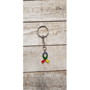 JTD-1024 : Autism Ribbon Charm Keychain at Texas Yard Sale . com