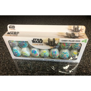 RDD-1007 : Star Wars Mandalorian Box of 14 Printed Candy Filled Eggs Easter 2022 Collectable at Texas Yard Sale . com