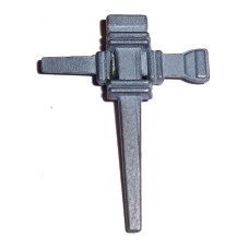 Metal Nail Cross Pin Brooch