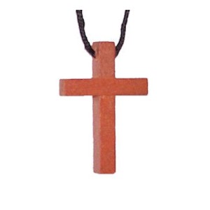 RTD-1094 : Wooden Cross Necklace - Christian Wood Cross w/cord at Texas Yard Sale . com
