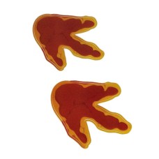 Pair of Dinosaur Tracks Footprint Floor Clings