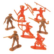 NEW Assorted Plastic Cowboys and Indians Figures Toy Soldiers