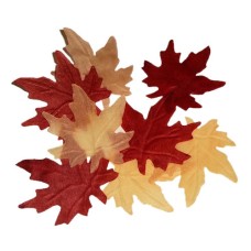Bag of 200 Fabric Fall Leaves Large Confetti Bag of 200 Fabric Fall Leaves Large Confetti