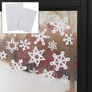 RTD-2176 : 69-pack Christmas Winter Snowflake Window Clings at Texas Yard Sale . com
