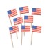 RTD-259750 : 50 pcs American Flag Toothpicks Patriotic Cupcake Toppers 4th of July Party Picks at Texas Yard Sale RTD-259750 : 50 pcs American Flag Toothpicks Patriotic Cupcake Toppers 4th of July Party Picks at Texas Yard Sale
