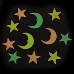 Glow-in-the-Dark Small Plastic Stars and Moons Glow-in-the-Dark Small Plastic Stars and Moons