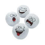 Plush Snowball Goofy Face 4 inch Softball Size Plush Snowball Goofy Face 4 inch Softball Size