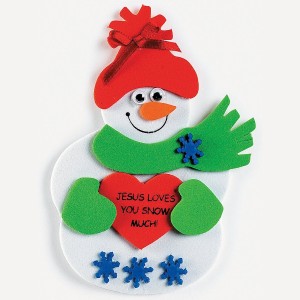 RTD-3521 : Jesus Loves You Snow Much Snowman Craft Kit at Texas Yard Sale . com