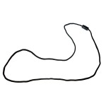 Black 32 Inch Nylon Cord Lanyard