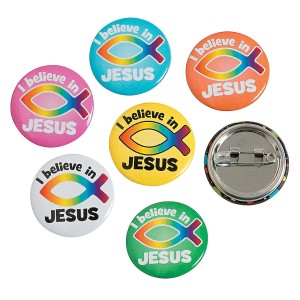 RTD-3940 : I Believe In Jesus Mini Metal Pin at Texas Yard Sale . com