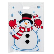 Large 17 inch Happy Snowman Goody Bags