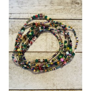 TYD-1135 : Handmade Multi Wrap Long Multi Color Beaded Bracelet or Long Necklace at Texas Yard Sale . com