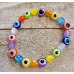 Colorful Beaded Bracelet Kids Handmade Stretch Jewelry Vibrant Gift Colorful Beaded Bracelet Kids Handmade Stretch Jewelry Vibrant Gift