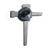 RTD-1052 : Metal Nail Cross Pin Brooch at RTD Gifts