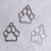 RTD-364820 : 20-Pack Animal Paw Print Metal Charms Antique Silver Finish at RTD Gifts