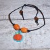 RTD-4050 : Childs Fall Pumpkin Charm Wooden Barrel Bead Bracelet at Texas Yard Sale . com