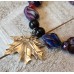 TYD-1197 : Silver Leaf Cross Heart Stretchy Beaded Charm Bracelet at Texas Yard Sale . com