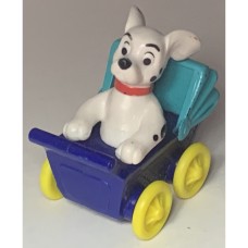 McDonald's 101 Dalmatians In Blue Baby Carriage Plastic Toy Tree Ornament