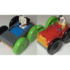 Vintage 101 Dalmatians Double Sided Flip Car Dog And Cruella McDonald's Happy Meal Toy
