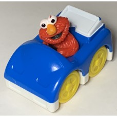 Mattel Sesame Street Elmo Blue Racecar Vintage Plastic Toy Vehicle