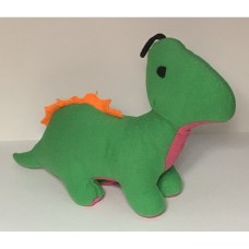 Green Plush Toy Dinosaur 10 Inch