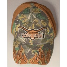 Texas Longhorns Camo And Orange Hat With Adjustable Velcro Strap