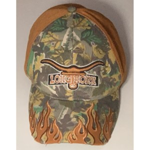 AJD-1072 : Texas Longhorns Camo And Orange Hat With Adjustable Velcro Strap at Texas Yard Sale . com