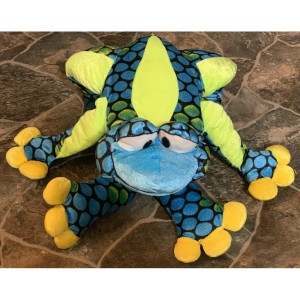 AJD-1076 : Giant Blue And Green Frog Plush 30 Inches Long at Texas Yard Sale . com
