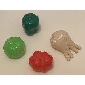 AJD-1084 : Plastic Vegetable Toys 4pc Set at Texas Yard Sale . com