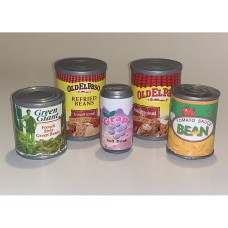 Plastic Toy Food Cans Set Of Five