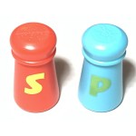 Plastic Toy Salt And Pepper Shakers Pretend Play Kitchen Set