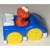 AJD-1043 : Mattel Sesame Street Elmo Blue Racecar Vintage Plastic Toy Vehicle at Texas Yard Sale . com