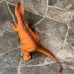 AJD-1099 : Squeaky Rubber Dinosaur Toy Orange T-Rex at Texas Yard Sale . com