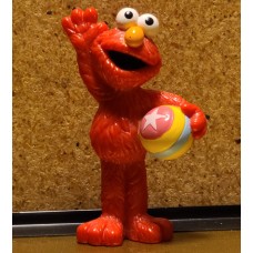 Sesame Street Mattel Elmo Holding A Ball and Waving 2009 PVC figure