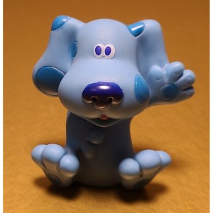JTD-1073 : Mattel Viacom 2005 Blue from Blues Clues waving Figure at Texas Yard Sale . com
