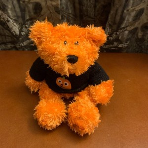 JTD-1105 : Atico International Orange Halloween Bear Plush with Pumpkin T-Shirt at Texas Yard Sale . com