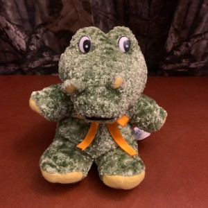 JTD-1108 : Manley Toy Direct LLC Alligator with Orange Bowtie at Texas Yard Sale . com