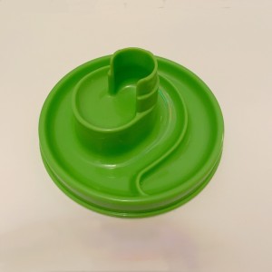 JTD-1123 : Imaginarium Marble Green Swirl End Piece at Texas Yard Sale . com