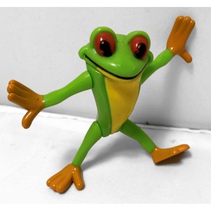 JTD-1081 : Rainforest Cafe Cha! Cha! The Red-Eyed Tree Frog Figure at Texas Yard Sale . com