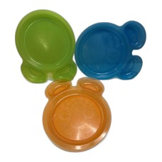 3-Pack Kids Divided Plastic Plates - Mouse Ear Shape 3-Pack Kids Divided Plastic Plates - Mouse Ear Shape