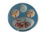 RDD-2024 : Kids Vintage Bicycle Divided Sectional Meal Plate - Blue at Texas Yard Sale