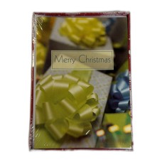 18 Boxed Holiday Christmas Cards – Green & Gold Bow Design with Envelopes 18 Boxed Holiday Christmas Cards – Green & Gold Bow Design with Envelopes