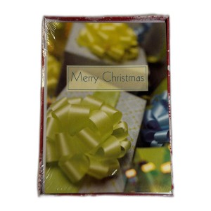 RDD-2030 : 18 Boxed Holiday Christmas Cards – Green & Gold Bow Design with Envelopes at Texas Yard Sale RDD-2030 : 18 Boxed Holiday Christmas Cards – Green & Gold Bow Design with Envelopes at Texas Yard Sale
