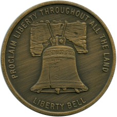 1973 Proclaim Liberty Throughout The Land Liberty Bell Oral Roberts Bronze Medal Token