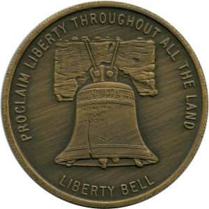 RDD-1133 : 1973 Proclaim Liberty Throughout The Land Liberty Bell Oral Roberts Bronze Medal Token at Texas Yard Sale . com