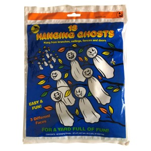RDD-1136 : Set of 18 Hanging Ghosts for Halloween Decorations at Texas Yard Sale . com